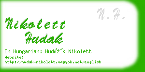 nikolett hudak business card